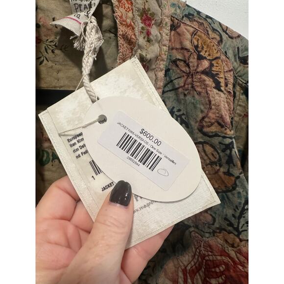 NWT Magnolia Pearl Versailles Cotton Quilted Julian Floral Kimono O/S - Picture 10 of 11